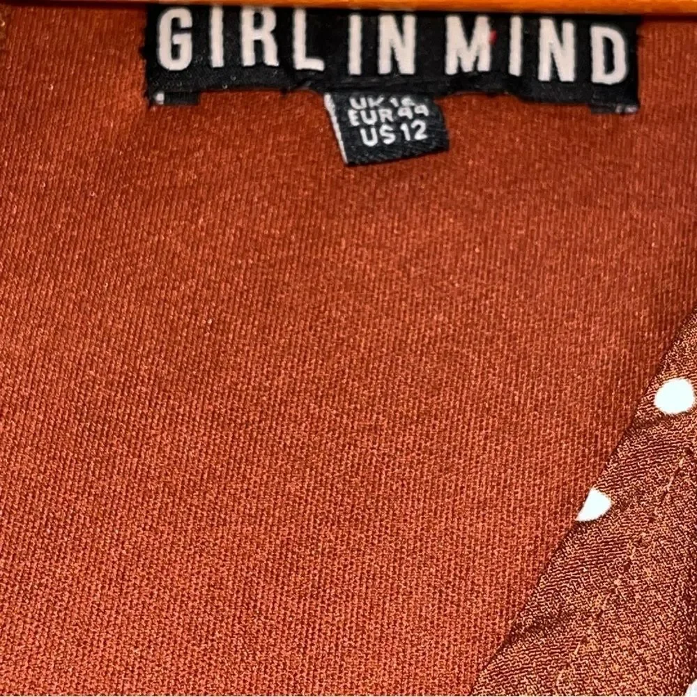 Girl in Mind Brown & White Polka Dot Dress - Picture 10 of 10